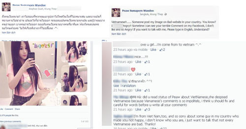 Sau khi Wandee đăng những status bày tỏ sự bức xúc trước những lời lẽ thiếu văn hóa của một bộ phận dân mạng Việt, nhiều bạn trẻ Việt khác đã lên tiếng xin lỗi và khuyên các thành viên khác có những bình luận đúng mực.
