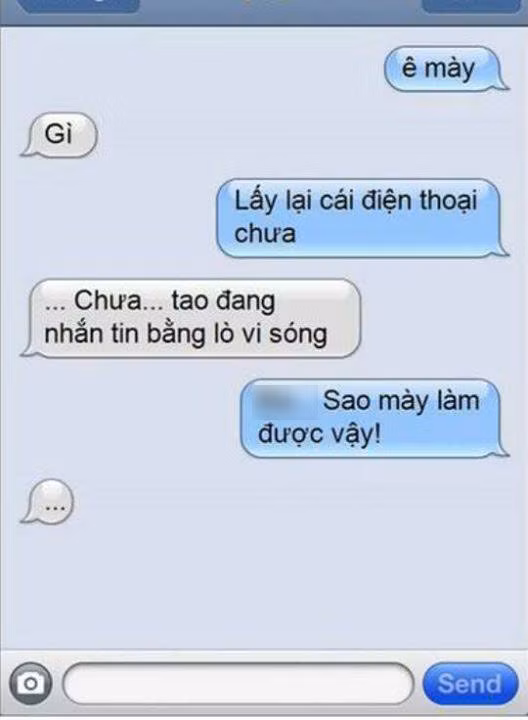 Nhắn tin bằng lò vi sóng?