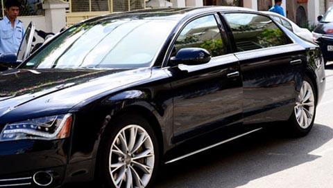 Thu Minh mới tậu chiếc Audi A8L cách đây không lâu.