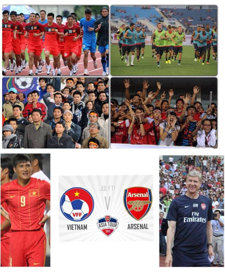 Dự đoán tỉ số giữa Việt Nam và Arsenal.