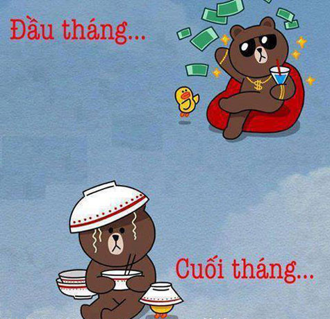 Đầu tháng..., cuối tháng...