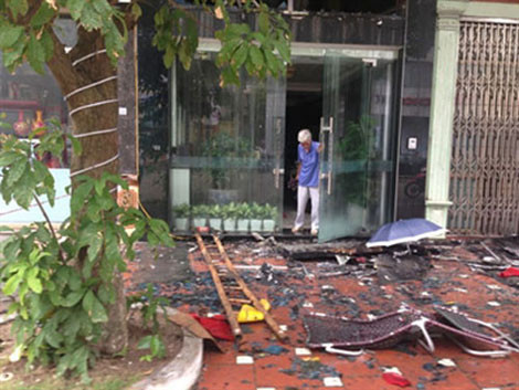 Hiện trường vụ cháy. Ảnh: Báo Quảng Ninh