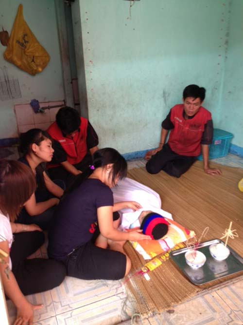 Cháu Khang 4 tuổi tử vong trước khi đưa đến bệnh viện.