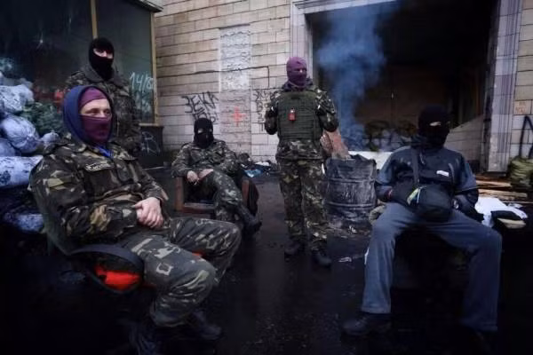 Các chiến binh Right Sector.