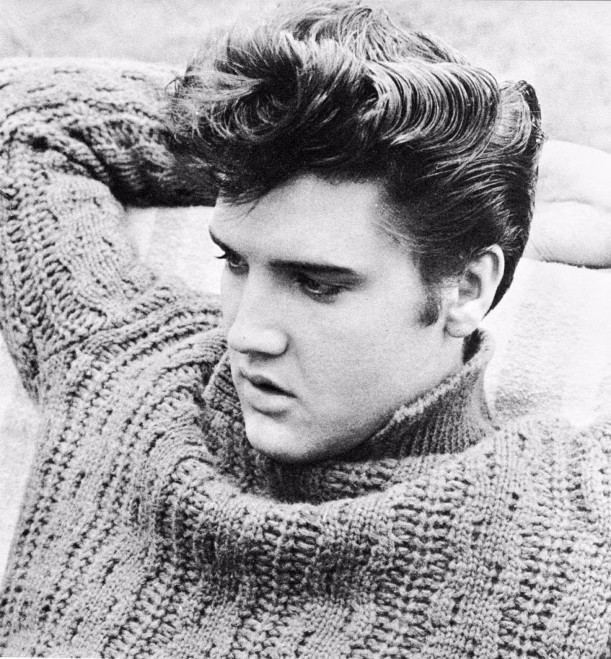 Ký hợp đồng với hãng thu âm Sun khi mới 19 tuổi, Elvis Presley Aaron bắt đầu theo đuổi thể loại nhạc hòa trộn giữa Blue và Rythm cùng với nhạc đồng quê. "Hearhtbreak Hotel" là đĩa đơn đầu tiên của Presley và ngay lập tức nó tiến thẳng đến vị trí số 1 bảng xếp hạng âm nhạc nước Mỹ. Anh phát hành hơn 150 album/single trong suốt sự nghiệp âm nhạc của mình và lượng bán ra ước tính đạt 500 triệu bản. Elvis qua đời ở tuổi 42 nhưng những cống hiến trong âm nhạc của anh vẫn luôn được người hâm mộ cả thế giới ghi nhớ trong tim.