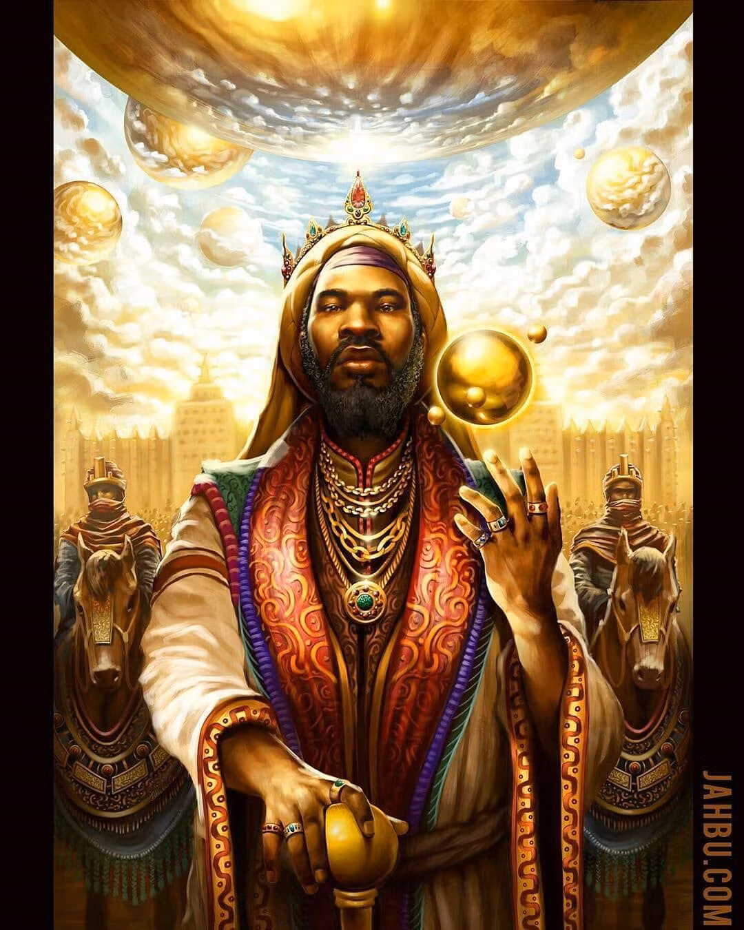 Sự giàu có của Mansa Musa đến từ các mỏ vàng trữ lượng lớn. Nguồn vàng khổng lổ khiến ông có thể mạnh tay chi tiền xây dựng các lâu đài, đền thờ, tu viện hoành tráng trên khắp đất nước.