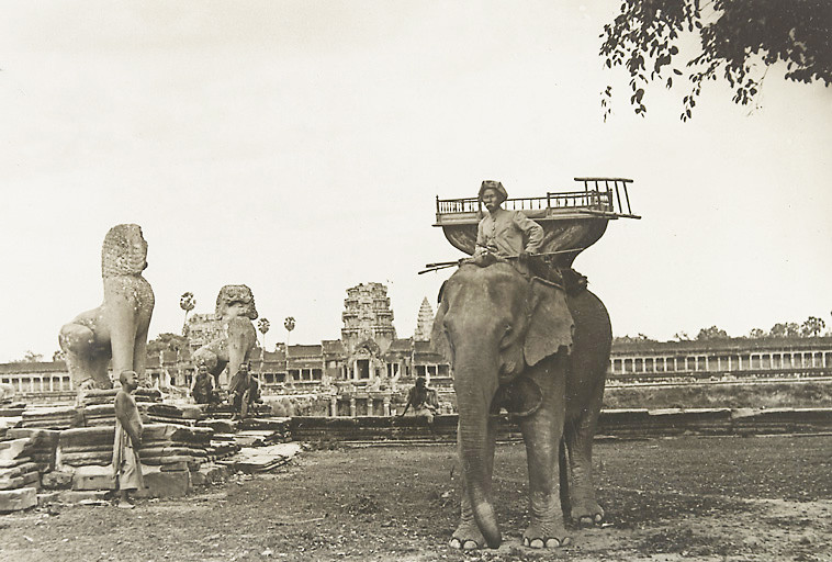 Một con voi ở Angkor Wat, 1919-1926.