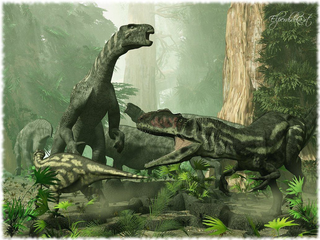 Iguanodon sống theo bầy để bảo vệ nhau.