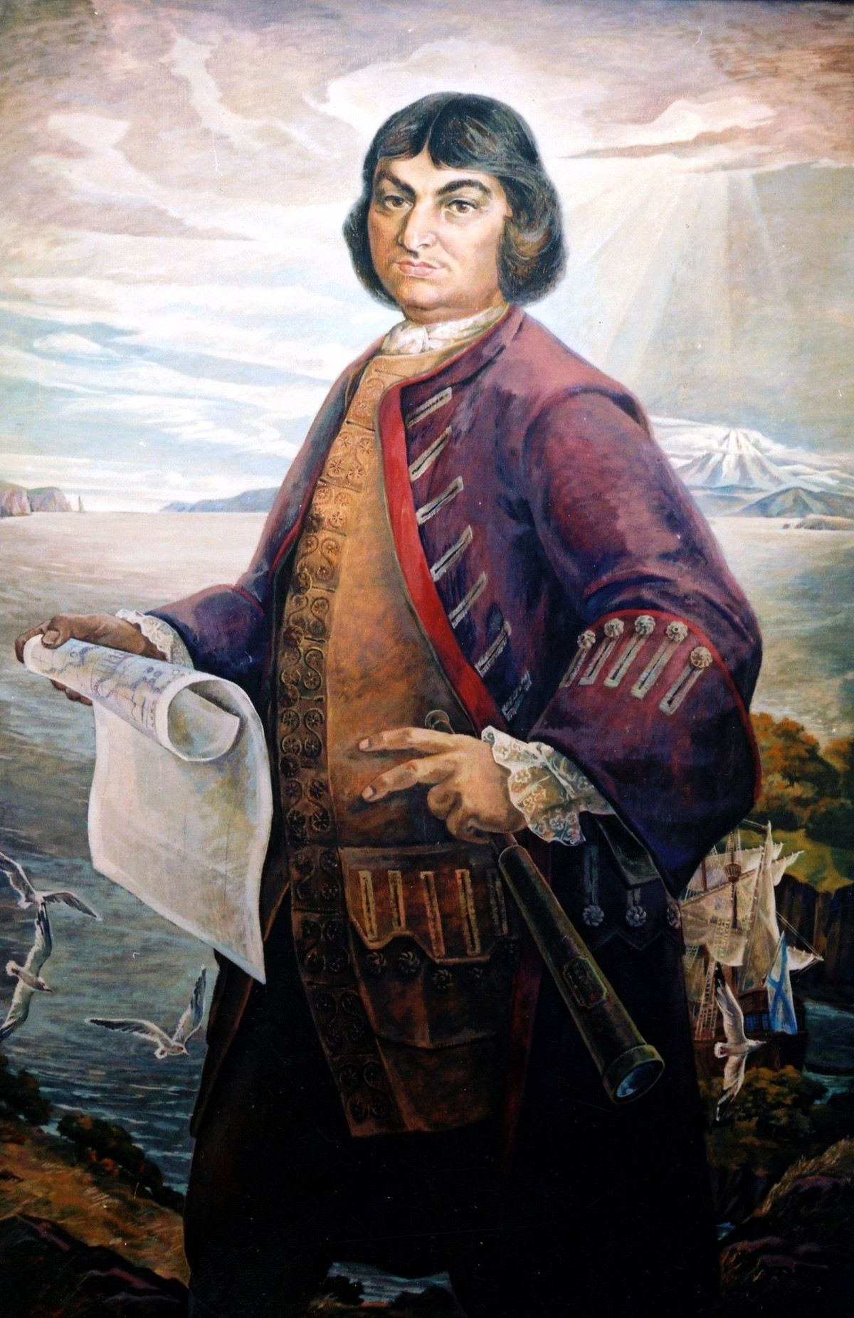 Để giải mã ẩn số về cực Đông nước Nga, Pyotr Đại đế đã phải thuê một nhà đi biển người Đan Mạch tên là Vitus Bering (1681-1741) đi khảo sát từ ven bờ biển Siberia từ bán đảo Kamchatka về phía Bắc.