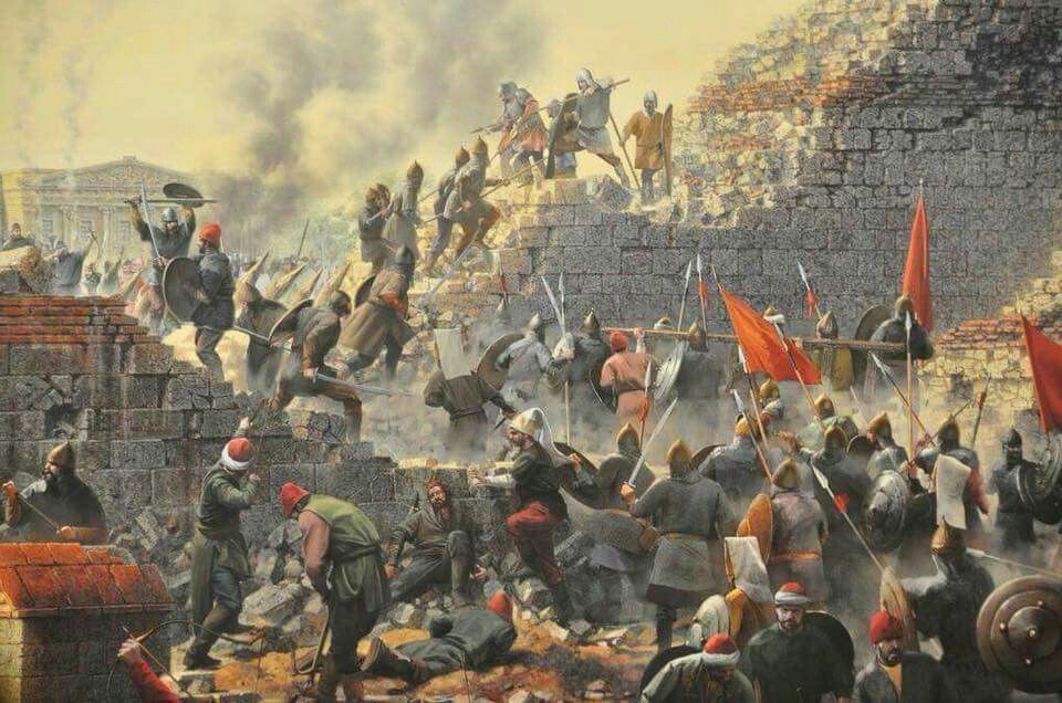 Từ sau năm 250, La Mã suy yếu và lãnh thổ của đế quốc này dần thu hẹp. Đến năm 285, La Mã chia thành hai quốc gia là Đông La Mã (Byzantine) và Tây La Mã. Quốc gia phía Tây sụp đổ năm 476, còn Byzantine chấm dứt sự tồn tại năm 1453, sau khi thất thủ trước người Hồi giáo...