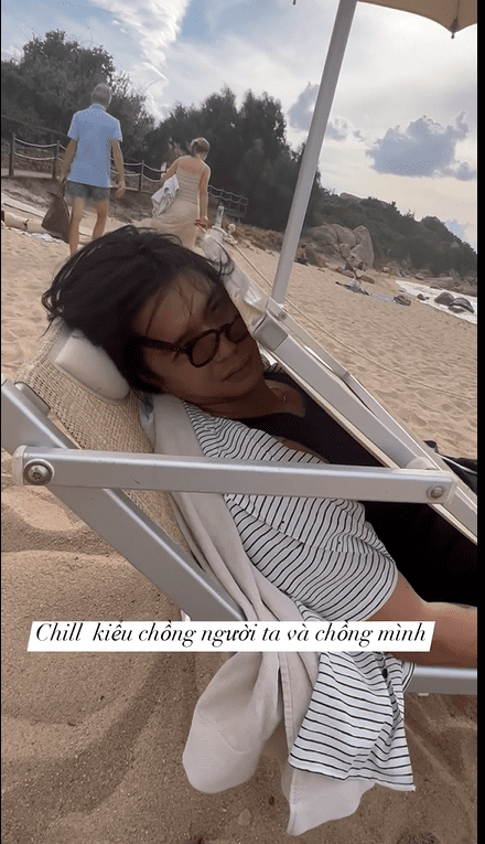 Ngô Thanh Vân cười ngả nghiêng trước cách đi biển của ông xã - Hình 2 Ngo Thanh Van cuoi nga nghieng truoc cach di bien cua ong xa-Hinh-2