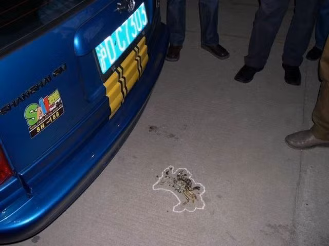 Hiện trường vụ tai nạn.