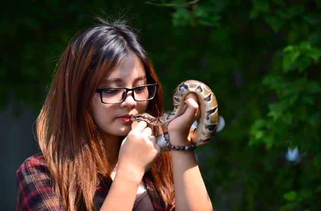 Trà My cho biết, nguồn cảm hứng bắt đầu từ những chương trình Thế giới động vật mà cô hay xem thời còn nhỏ.