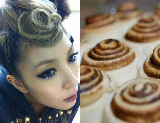 "Công chúa nhạc Pop" BoA cũng gây ấn tượng bằng quả đầu như bánh Cinnabon.