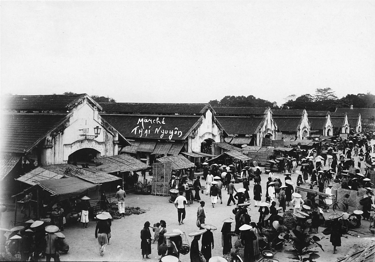 Toàn cảnh chợ Thái Nguyên.