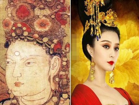 Tấm bia này cao 7,5m, nặng gần 100 tấn. Do không ghi chữ nào nên còn được gọi là Vô tự bia. Một số giả thiết cho rằng, Võ Tắc Thiên không cho viết gì lên tấm bia đó là vì những gì bà đã làm được không thể viết hết lên đó.