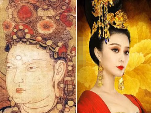 Tấm bia này cao 7,5m, nặng gần 100 tấn. Do không ghi chữ nào nên còn được gọi là Vô tự bia. Một số giả thiết cho rằng, Võ Tắc Thiên không cho viết gì lên tấm bia đó là vì những gì bà đã làm được không thể viết hết lên đó.