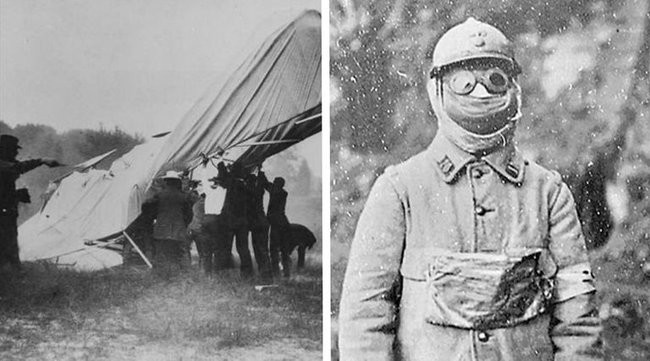 Bức hình ám ảnh chụp chiếc máy bay bị rơi đầu tiên của thế giới do phi công Thomas Selfridge cầm lái vào năm 1908. Orville Wright là một trong số những người may mắn sống sót.