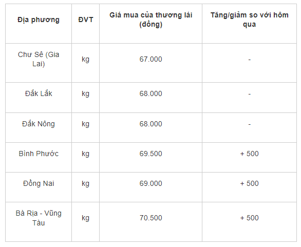Gia tieu hom nay 19/7: Lay lai da tang, cao nhat 70.500 dong/kg
