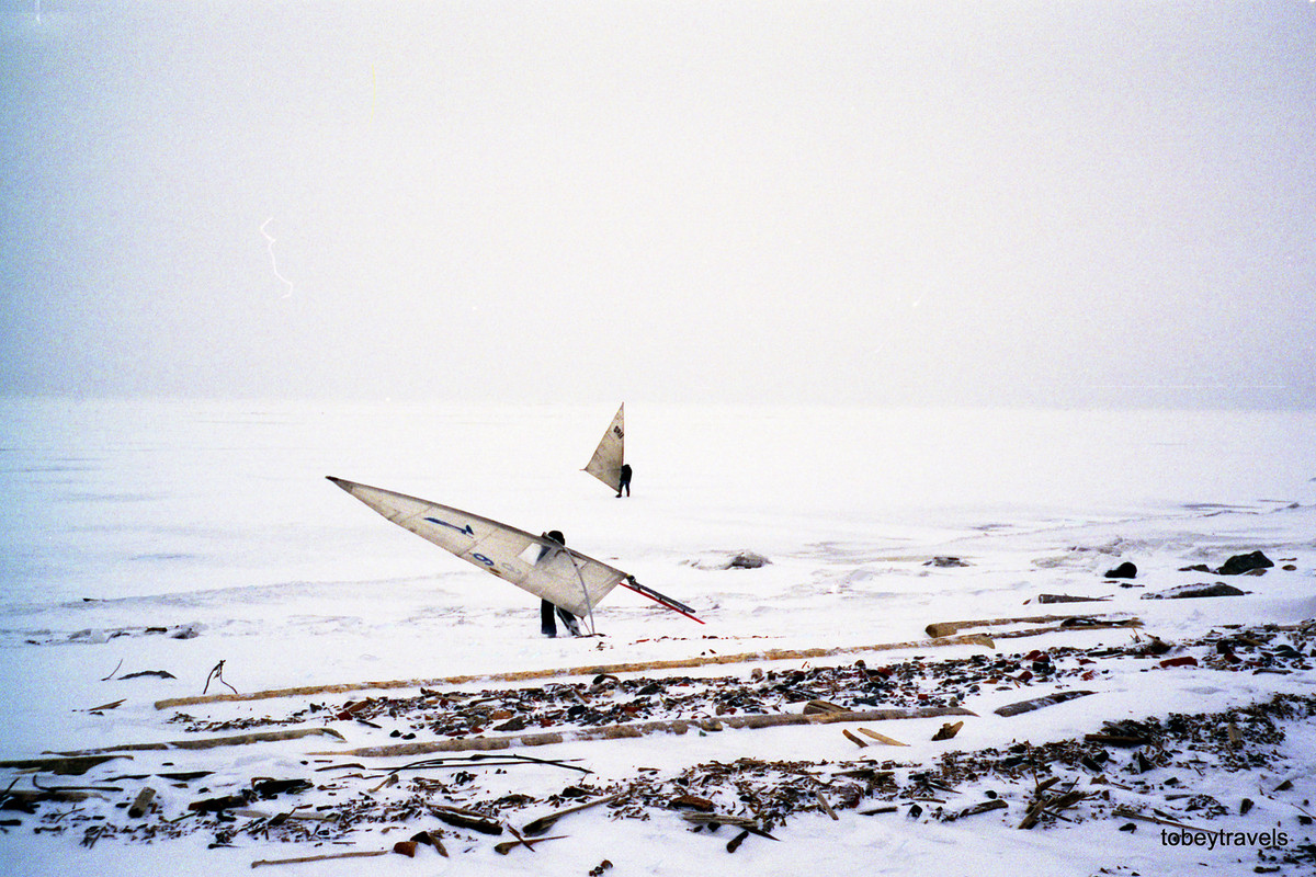 Vịnh Phần Lan đóng băng.