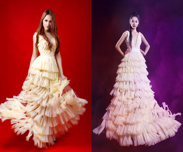 Bao cao su các loại trở thành ý tưởng tuyệt vời về chất liệu trong thời trang.