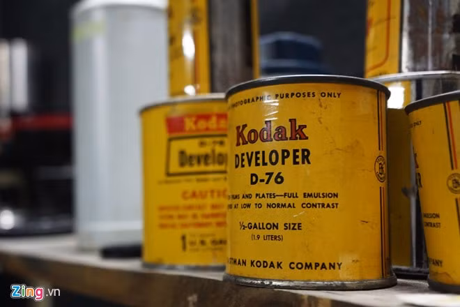 Những loại hóa chất được dùng để tráng film.