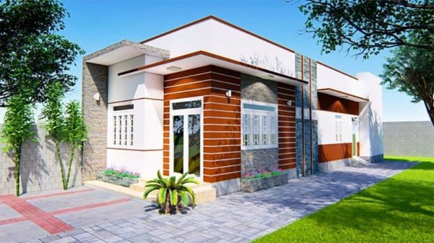 Nếu sở hữu 1 miếng đất mặt phố thì bạn có thể tham khảo kiểu nhà ống 1 tầng mái bằng.