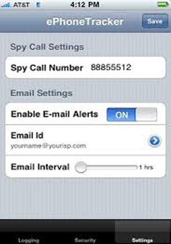 Màn hình chế độ tùy chỉnh cho phần mềm này trên iPhone.