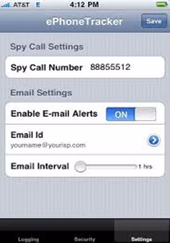 Màn hình chế độ tùy chỉnh cho phần mềm này trên iPhone.