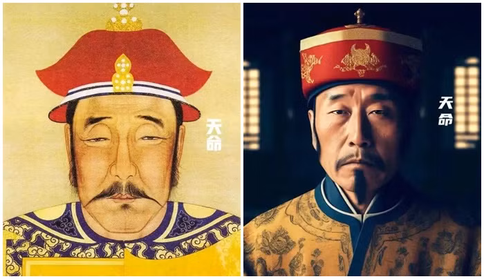 Dung AI phuc dung chan dung hoang de nha Thanh, bat ngo dung mao