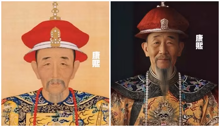  Khang Hy: Khang Hy hoàng đế trị vì từ năm 1661 đến năm 1722. Ông là con trai của Thuận Trị hoàng đế. Trong thời gian trị vì, Khang Hy đã thực hiện một loạt cải cách quan trọng, bao gồm việc đẩy mạnh khai hoang, củng cố lại bộ máy quan lại và chấn chỉnh tài chính. Triều đại của ông đã đặt nền móng vững chắc cho sự thịnh vượng và ổn định của nhà Thanh. Hoàng đế Khang Hy qua "bàn tay" của AI lại gây ấn tượng với người xem bởi sự hiền hòa, phúc hậu. (Ảnh: QQ News) 