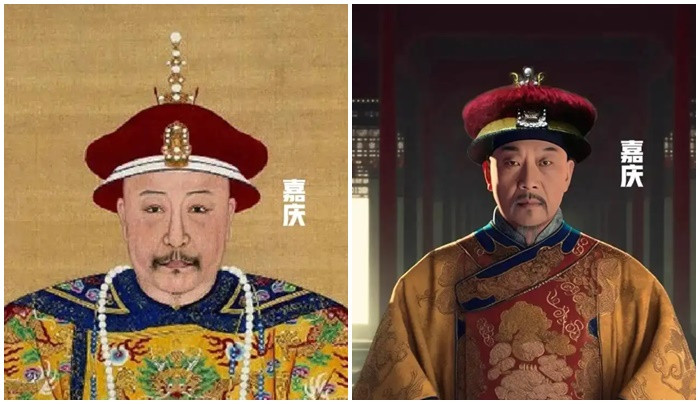  Gia Khánh: Gia Khánh hoàng đế trị vì từ năm 1796 đến năm 1820. Là con trai của Càn Long hoàng đế, Gia Khánh phải đối mặt với nhiều vấn đề xã hội và nạn tham nhũng trong thời gian trị vì. Ông đã cố gắng thực hiện một số cải cách nhưng không đạt được hiệu quả rõ rệt. Hoàng đế Gia Khánh lại vô cùng cương nghị, khác với hình ảnh hiền hòa trong bức ảnh gốc. (Ảnh: QQ News) 