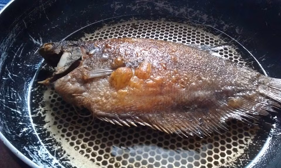 Cá sặc rằn chiên.