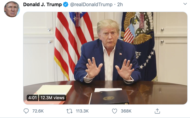 Ông Trump lên tiếng đập tan tin đồn "nguy kịch" Ong Trump len tieng dap tan tin don