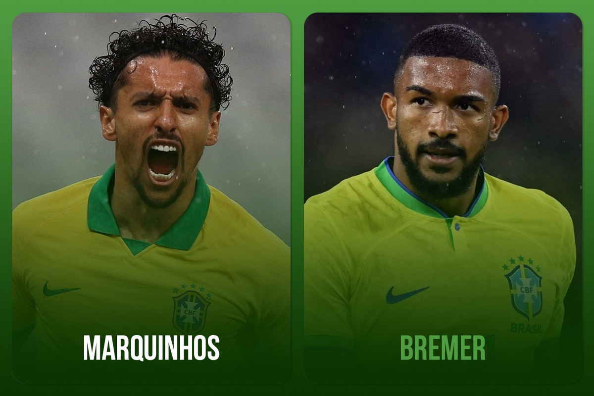 Ở vị trí trung vệ, Marquinhos (PSG) sẽ là lựa chọn số một nhờ kinh nghiệm và đẳng cấp. Tại World Cup lần này, hàng thủ Brazil còn chào đón gương mặt mới là Bremer (Juventus), cầu thủ nhận giải Trung vệ hay nhất Serie A mùa 2021/22 trong màu áo Torino.