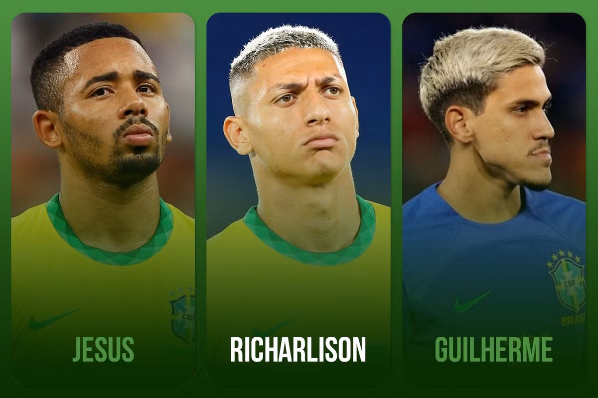 HLV Tite mạnh tay loại bỏ Roberto Firmino (Liverpool) để trao cơ hội cho Richarlison (Tottenham) tại World Cup 2022. Cựu tiền đạo Everton sở hữu kỹ thuật, thể lực tốt và có thể thi đấu ở cả trung lộ lẫn hai biên. Ngoài ra, Gabriel Jesus (Arsenal) cũng đang chơi ấn tượng khi cùng "Pháo thủ" dẫn đầu bảng xếp hạng Ngoại hạng Anh.