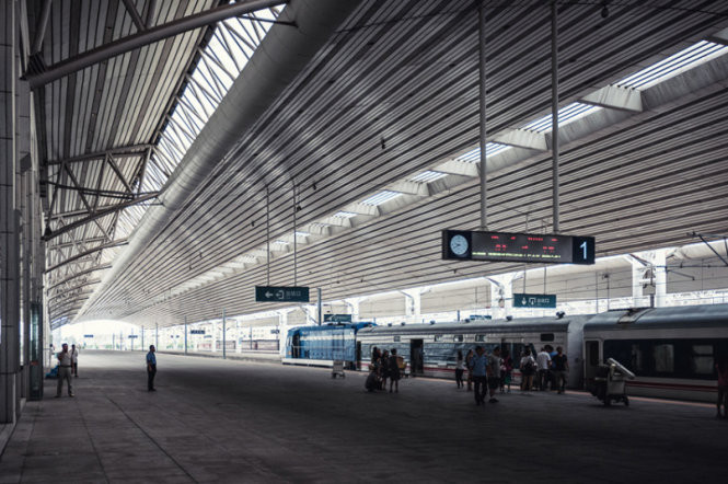 Nhà ga Bình Nhưỡng.