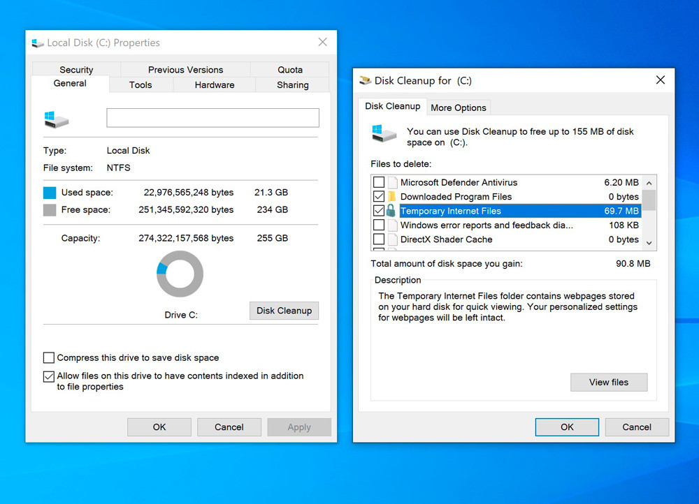Cách lấy lại dung lượng ổ cứng sau khi cập nhật Windows ảnh 1