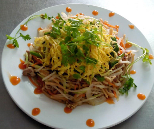 Thảnh phẩm món mực khô xào.