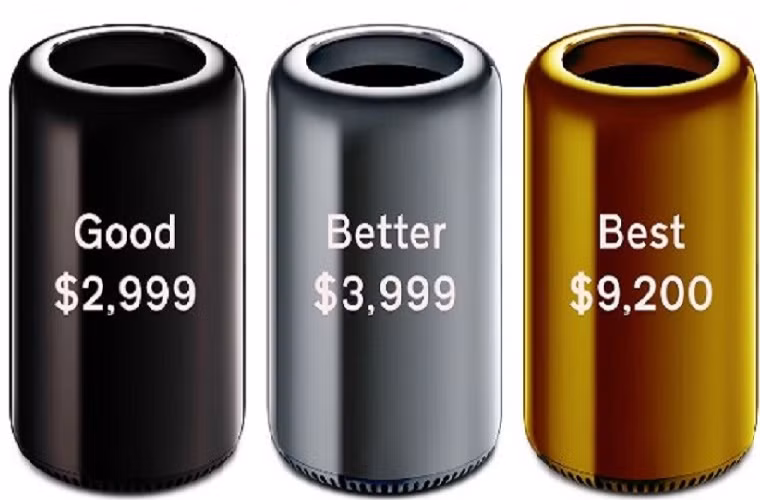 So với các thiết bị có cấu hình tương ứng chạy PC, máy Mac đắt hơn rất nhiều. Ví dụ, cấu hình của chiếc MacBook Air 13 inch (23 triệu đồng) sẽ chỉ tương ứng với những chiếc laptop Windows có giá bằng một nửa (khoảng 12, 13 triệu đồng).