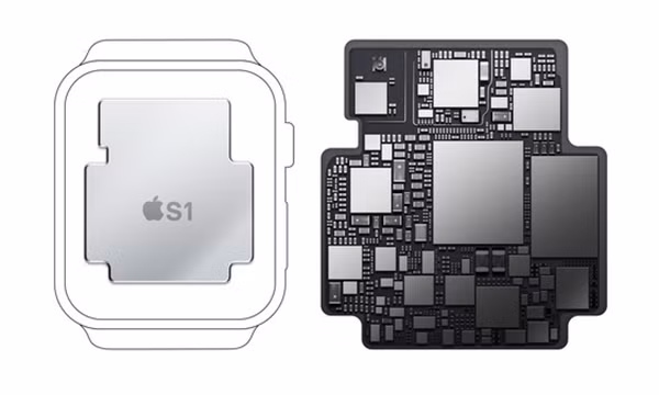 Bộ vi xử lý trên Apple Watch do đối thủ Samssung sản xuất.