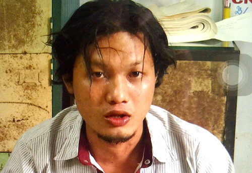 Hung thủ Huỳnh Văn Sơn vừa bị công an bắt giữ.