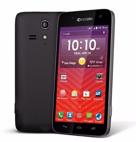  5.Kyocera Hydro Vibe. Hãng Kyocera quen thuộc với dòng smartphone chống nước nhiều năm nay. Hydro Vibe là một trong những sản phẩm mới nhất của công ty. Do không phải thiết bị cao cấp, máy được cung cấp miễn phí cho khách hàng ký hợp đồng nhà mạng 2 năm hoặc bán đứt với giá khiêm tốn 149,99 USD. Hydro Vibe được cấp chứng nhận IP57 (chịu được mực nước tối đa 1m), chạy hệ điều hành Android 4.3, kết nối LTE, màn hình 4.5 inch qHD, máy ảnh sau 8MP, chip lõi kép 1.2GHz, RAM 1,5GB, bộ nhớ trong 8GB hỗ trợ thẻ nhớ. 