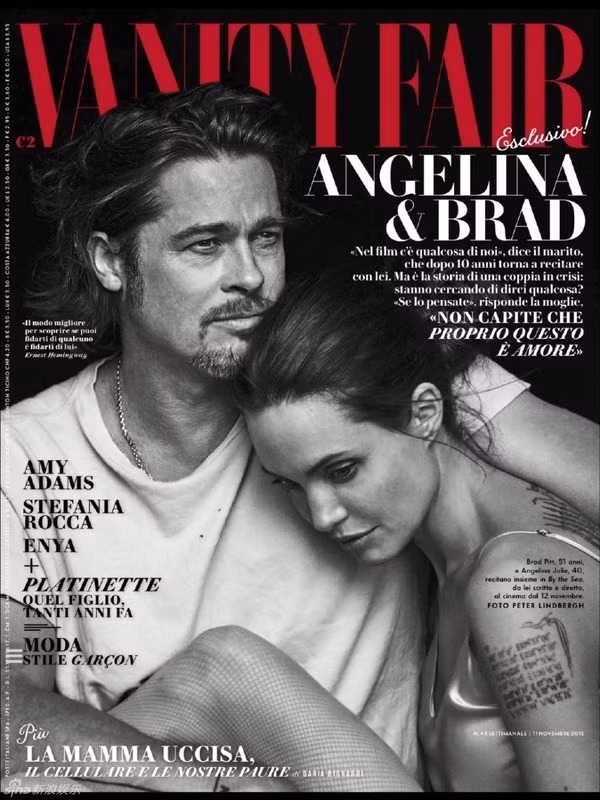 Brad Pitt và Angelina Jolie ngọt ngào trên bìa tạp chí 