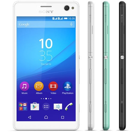  8.Sony Xperia C4 Dual (7.190.000đ). Smartphone chuyên selfie của hãng sản xuất nổi tiếng đến từ Nhật Bản không chỉ đẹp trong ngôn ngữ thiết kế mà còn trong cả màn hình hiển thị. Với màn hình 5,5 inch độ phân giải Full HD (1.920 x 1.080 pixel) sử dụng công nghệ tiên tiến Mobile BRAVIA Engine 2 danh tiếng được tối ưu hóa dành cho di động, mang đến chất lượng ảnh tự nhiên, rõ ràng đến từng chi tiết. Xperia C4 Dual sử dụng vi xử lý MediaTek MT6752 tám nhân 1,7GHz, 2GB RAM, 16GB bộ nhớ trong và có hỗ trợ thẻ nhớ gắn ngoài. Camera sau 13MP và đặc biệt là camera trước 5MP có trang bị đèn flash LED trợ sáng cùng nhiều tính năng hỗ trợ chụp hình selfie giúp những bức hình tự sướng của người dùng luôn đẹp lung linh. Máy có viên pin 2.600 mAh. 
