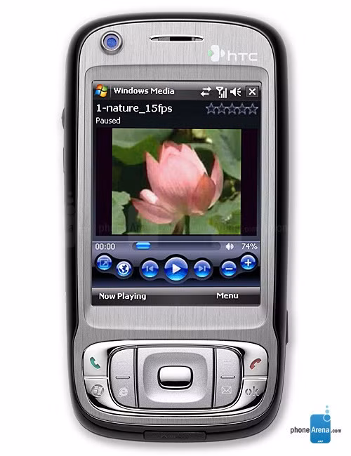  3. HTC TyTN II. Còn được biết đến với tên gọi khác như AT&amp;T Tilt, T-Mobile MDA Vario III hay O2 XDA Stellar, đây là smartphone được phát hành vào năm 2007 chạy trên nền tảng Windows Mobile của Microsoft. TyTN II có màn hình 2,8 inch độ phân giải 240 x 340 pixel cảm ứng điện trở, hỗ trợ kết nối 3G, Wi-Fi, GPS, camera sau 3,2 MP và có cả camera trước, một đặc điểm hiếm thấy của các điện thoại ở thời điểm này. Bàn phím QWERTY của chiếc máy này được ẩn phía sau và có thể được kích hoạt bằng cách trượt ngang.