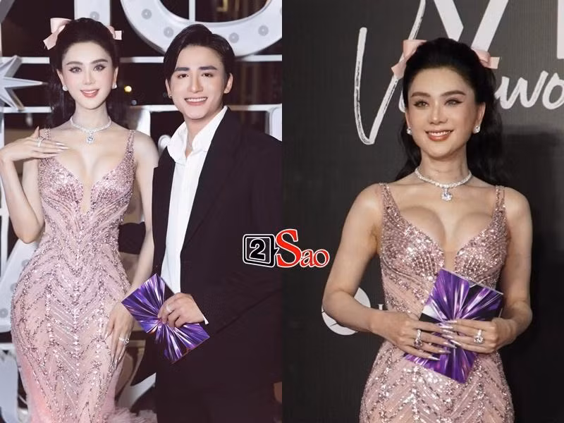 Vòng eo Lâm Khánh Chi tuy thon song cũng không nhỏ tới mức vậy.