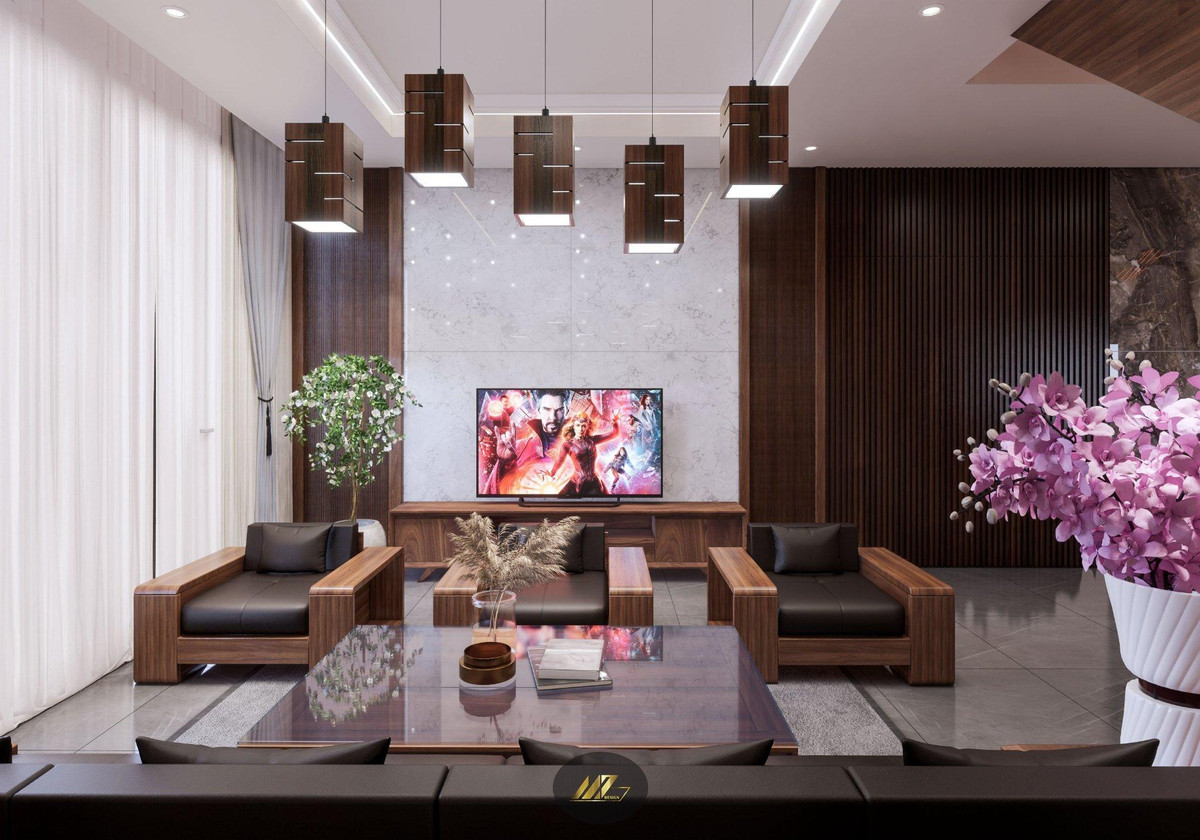 Không gian rộng rãi để gia chủ mời bạn bè, người thân đến nhà uống trà, ăn tiệc.