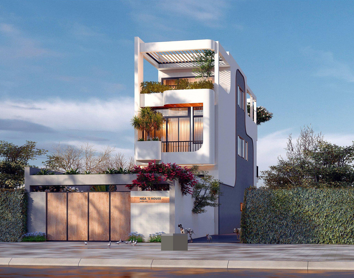 Nhà phố giảm nhiệt ngày hè bằng vườn treo râm mát, nội thất độc đáo - Hình 2 Nha pho giam nhiet ngay he bang vuon treo ram mat, noi that doc dao-Hinh-2