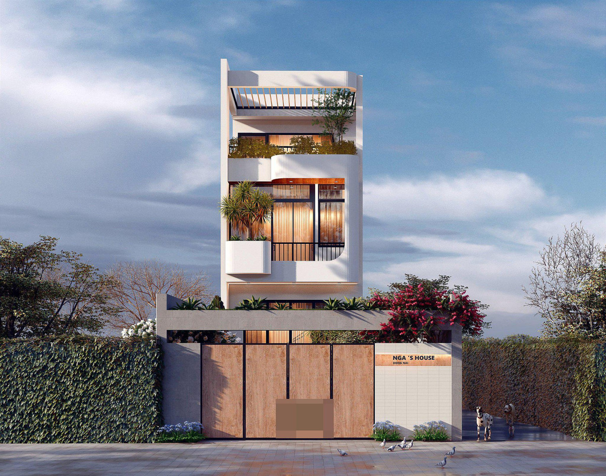 Nhà phố giảm nhiệt ngày hè bằng vườn treo râm mát, nội thất độc đáo - Hình 3 Nha pho giam nhiet ngay he bang vuon treo ram mat, noi that doc dao-Hinh-3